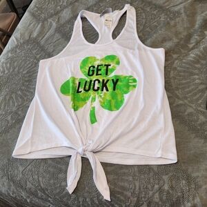 😀  3 For $15 Tie Front Novelty Tank Top